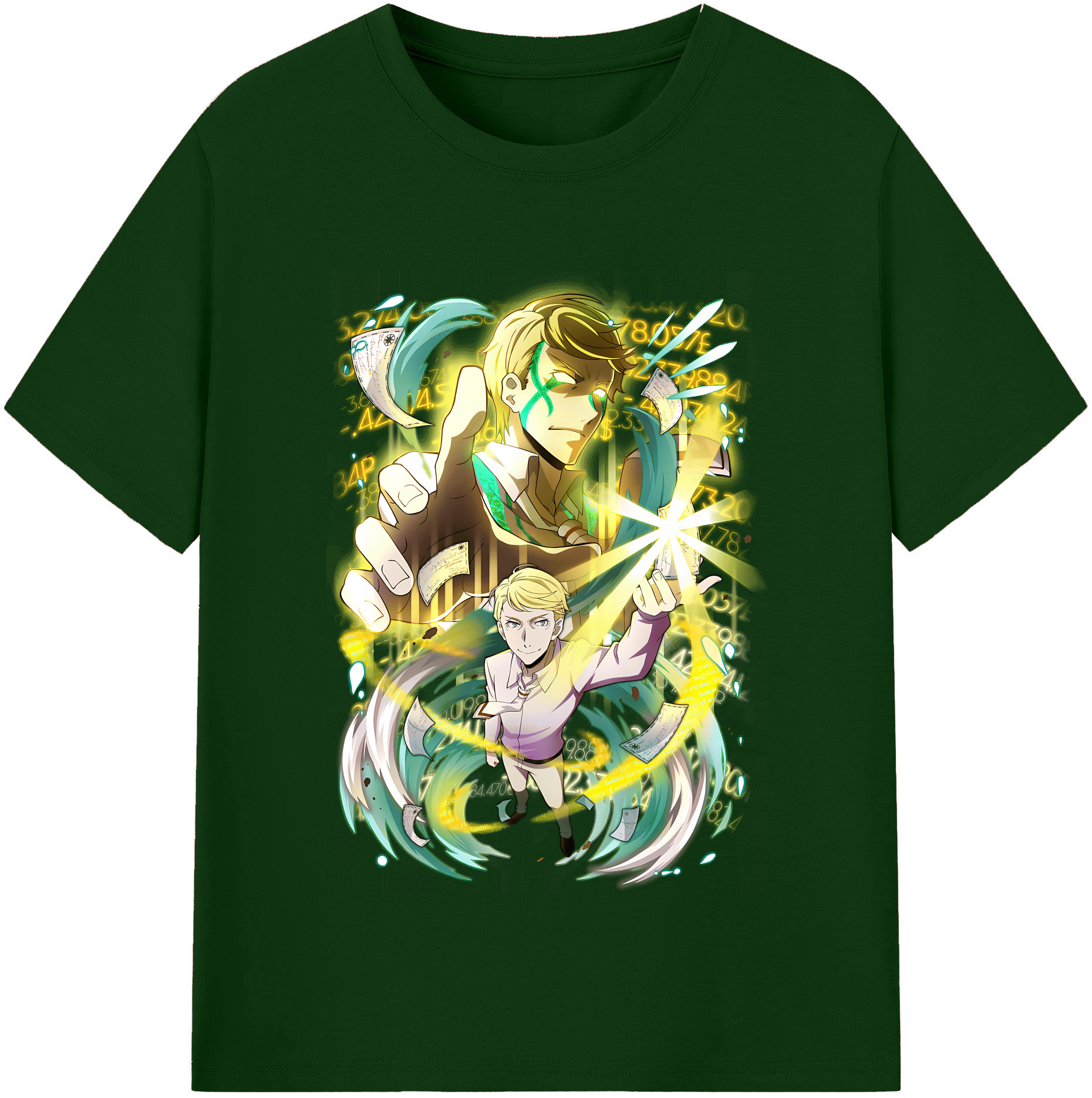 （画像用） 文豪ストレイドッグス Bungo Stray Dogs 綿100％半袖Tシャツ（フロントプリント）